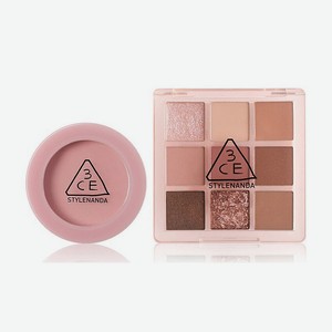 3CE Набор: Румяна Face Blush + Тени для век Multi Eye Color Palette, CITY MAUVE + SOME DEF
