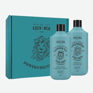 EDEN Подарочный набор For men шампунь+гель для душа, 250 мл + 250 мл