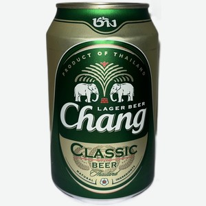 Светлое пиво Chang 0.33 л