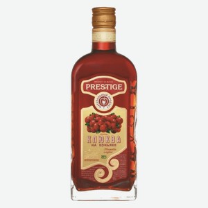 Ликер Настойка сладкая  Престиж клюква на коньяке  0.5 л