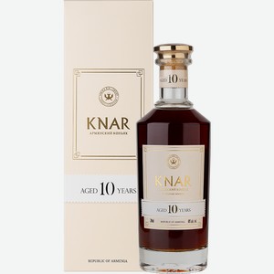 Коньяк KNAR 10 y.o. в подарочной упаковке 0.7