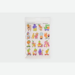 Наклейки объемные Хомячок Шушик и его друзья  1 уп