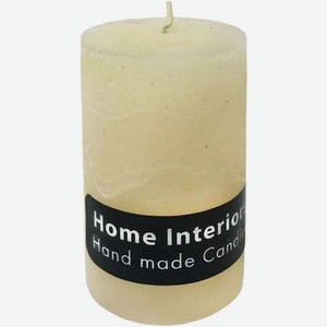 Свеча Home Interiors столбик рустик бежевый 60х110мм, 1 шт