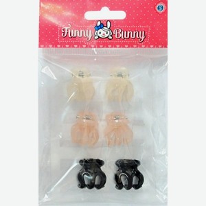 Краб Funny Bunny для волос 6шт.