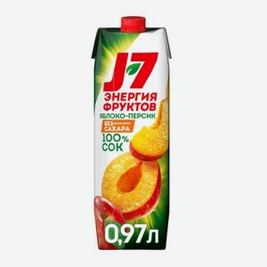 Сок Яблоко-персик J7 970мл
