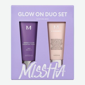 Набор для лица Glow Missha BB-крем тон 23 Natural Beige 20мл + Праймер для лица 20мл