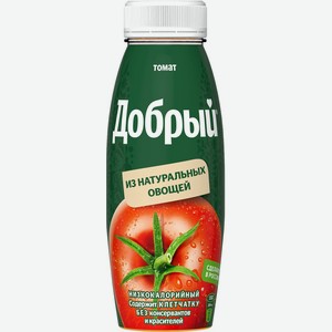 Нектар ДОБРЫЙ Томатный с сахаром и солью ПЭТ, Россия, 0.3 L