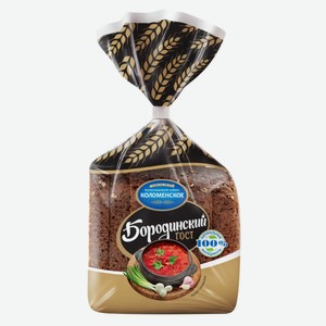 Хлеб Бородинский ржано-пшеничный 400г Коломенский