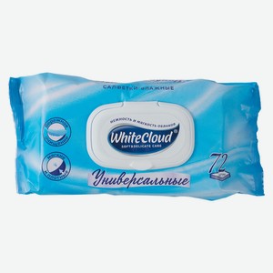 Салфетки влажные Whitecloud универсальные с пласт. клапаном