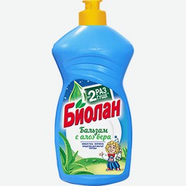 Бальзам Для Мытья Посуды Биолан, Алоэ Вера, 450 Г