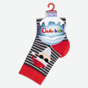 Носки детские Conte Kids Новогодние темно-серые, р.20-22