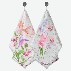 Набор кухонных полотенец «Лен Наш» рогошка 47х60 см, 2 шт в ассортименте