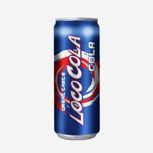 Напиток сильногазированный Loco Kola классический вкус, 0.33 л, металлическая банка