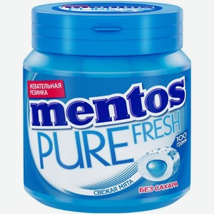 Жевательная резинка Mentos Pure Fresh Свежая мята 100г, 100 г