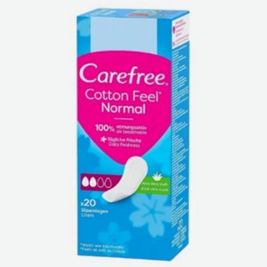Прокладки Carefree Cotton Feel Aloe 20шт., 20 шт
