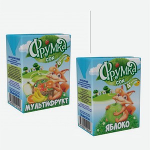 Сок ФРУМКА в ассортименте 0,2л