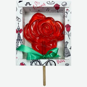 Карамель ЛЕДЕНЕЦ Роза, на палочке, 350г