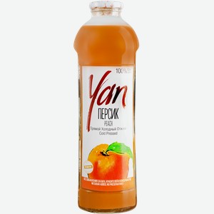 Сок YAN Персиково-яблочный прямого отжима, 0.93л
