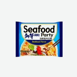 Лапша Б/п Сифуд Пати Рамен Со Вкусом Морепродуктов 140г М/у