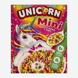 Готовый завтрак мини-шарики со вкусом клубники и яблока Unicorn 195г
