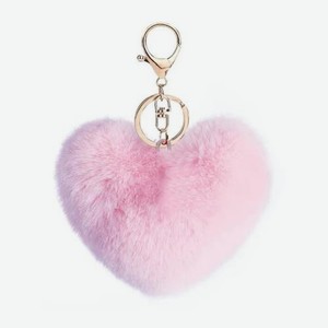 Брелок Сердце пушистое в ассортименте