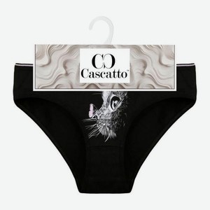 Женские трусы черные Кошка р.s-2xl Vilena в ассортименте