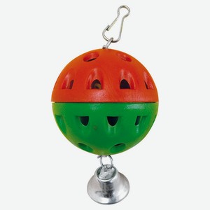 Игрушка для попугая «Зооник» Забава №1 с колокольчиком