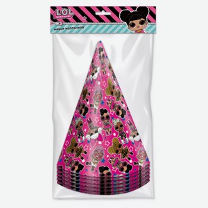 Набор бумажных колпаков ND Play LOL, 6 шт