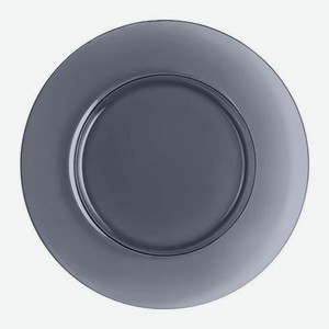 Десертная стеклянная тарелка графитовая 19.6см Симпатия