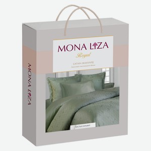 Комплект постельного белья Mona Liza Royal сатин жаккард зеленый, 2-спальный