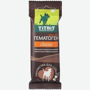 Лакомство Titbit Classic Гематоген мясной для собак 35г, 35 г