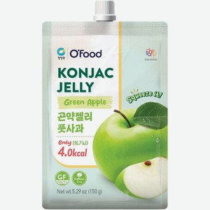 Желе OFood Дэсанг из конняку со вкусом зеленого яблока 150г, 150 г