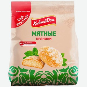 Пряники Хлебный Дом Мятные 300г, 300 г