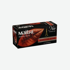 Чай черный Maitre de The selection Французский Эрл Грей пакетированный 20х1,8 г