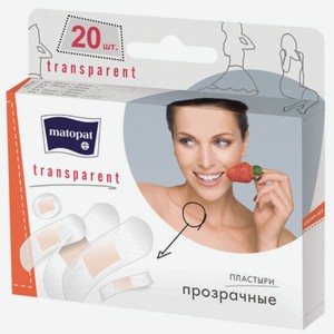 Пластырь Matopat Transparent 20шт