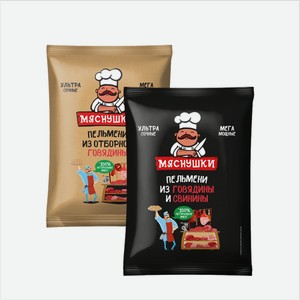 Пельмени МЯСНУШКИ из отборной говядины/говядина-свинина 850гр