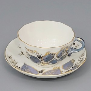 ИМПЕРАТОРСКИЙ ФАРФОРОВЫЙ ЗАВОД Чашка с блюдцем чайная рис.  Лунный , 1 шт.