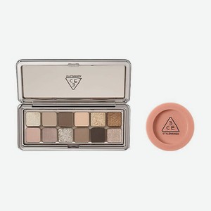 3CE Набор: Палетка теней New Take Eyeshadow Palette + Румяна Face Blush, RAW NEUTRALS + ROSE BEIGE
