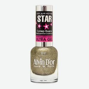 ALVIN D’OR Лак для ногтей STAR Супер Блеск, 26 Бежево-серебряный