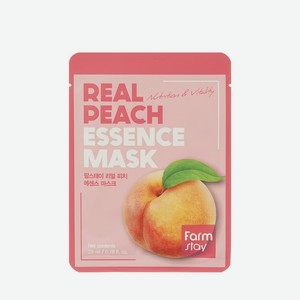 Тканевая маска для лица с экстрактом персика FarmStay Real Peach 23мл