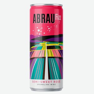 Игристое вино Abrau Fizz жемчужное розовое полусладкое Россия, 0,25 л