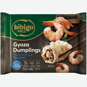 Дамплинги Bibigo Королевские из свинины с креветками и морскими водорослями замороженные, 350г, 350 г