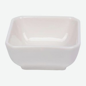 Квадратный соусник из фарфора белый Гранд-Трейд 7.5см