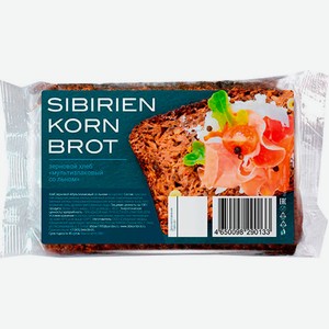 Хлеб Сибирский пекарь Зерновой мультизлаковый со льном 280г