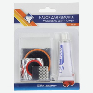 Набор заплаток для ремонта камер шин и других резиновых изделий Nova Bright