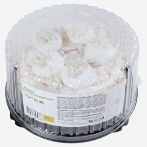 Торт воздушный «Каждый день» Безе со сливочным кремом охлажденный, 500 г