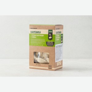 Вареники с печеным картофелем и зеленью