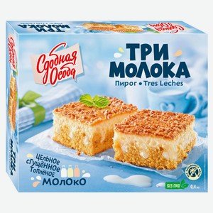 Пирог сладкий бисквитный «Сдобная Особа» Tres Leches Три молока, 400 г