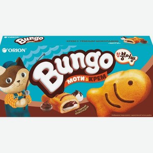 Пирожное Orion Бунго бисквитное с двойной начинкой крем с шоколадом и моти, 120г