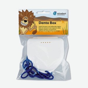 MIRADENT Контейнер стоматологический для хранения кап, съемных брекетов и пластинок Dento Box®, цвет: белый